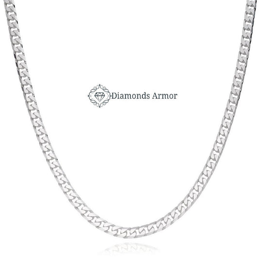 Silver Curb Mens Necklace & Bracelet Gift Set Free Shipping Tracked!