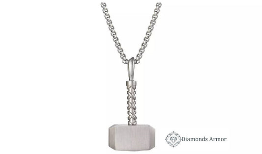 Men's Stainless Steel Thor Hammer Necklace